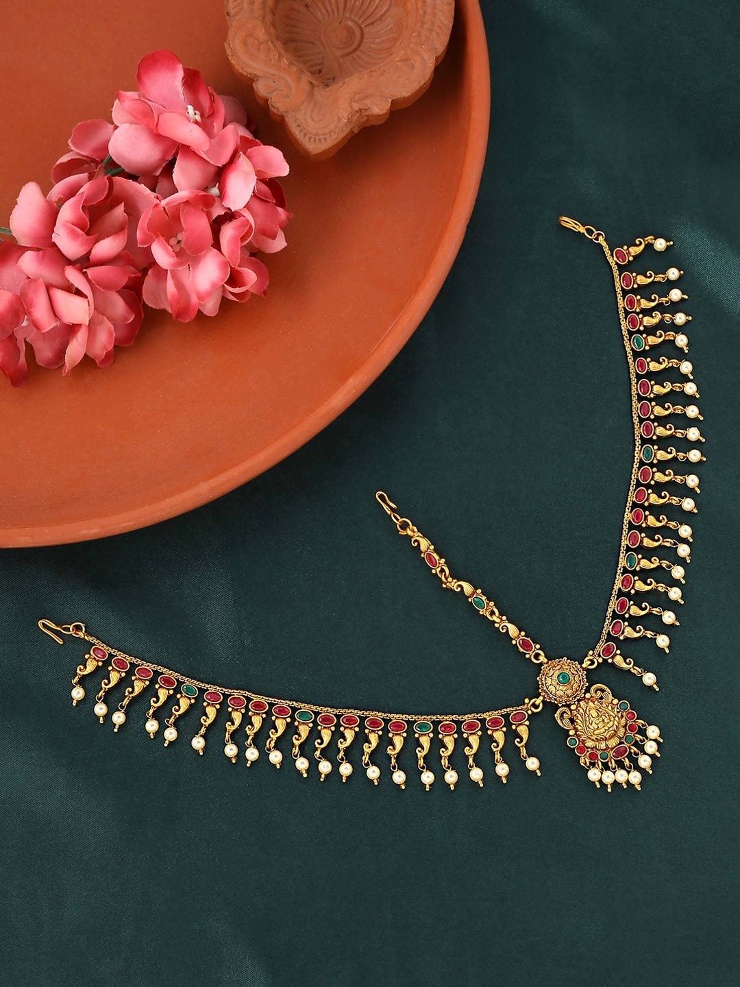 double layer maang tika