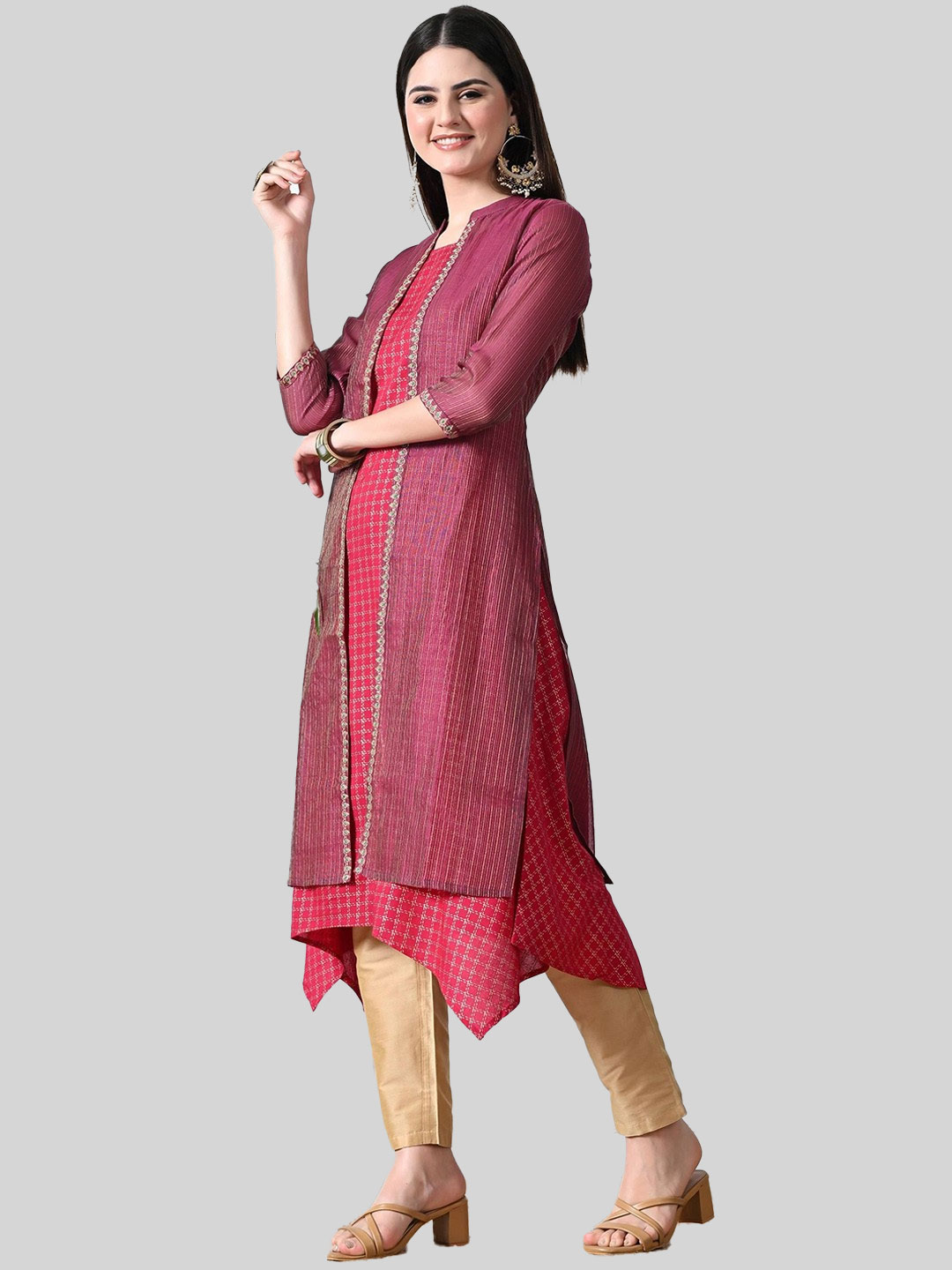 kurta with shrug designs (2)