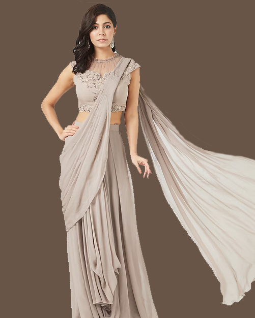pre draped sarees designs (3)