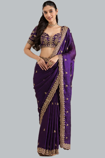 embroidery work saree designs (3)
