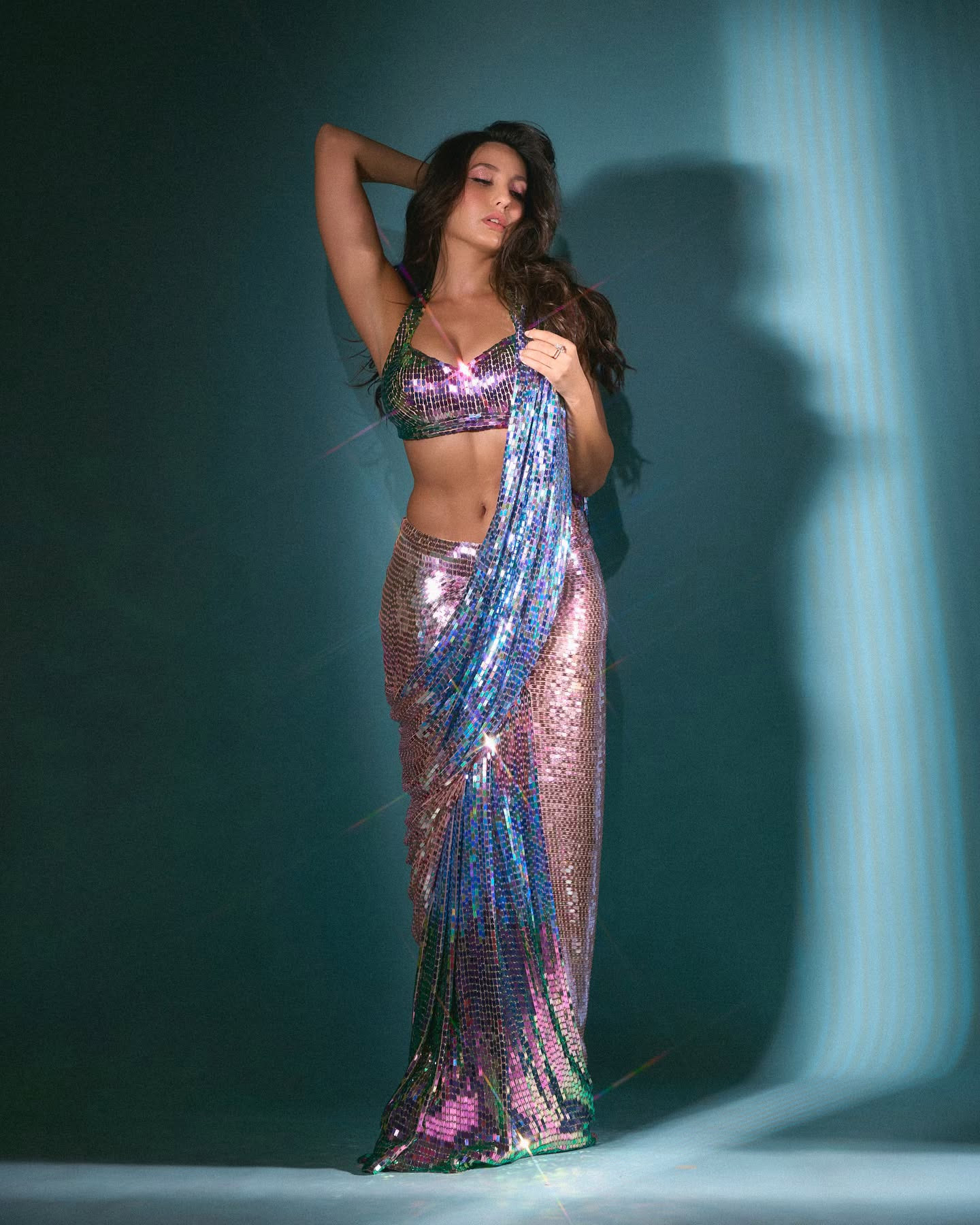 Sequin saree
