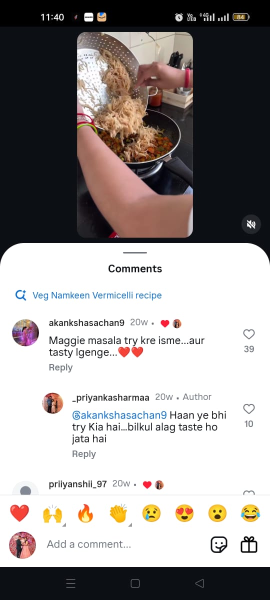 Instagram comment search feature