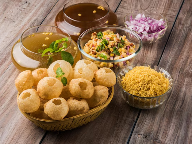 Which flour is used to make pani puri