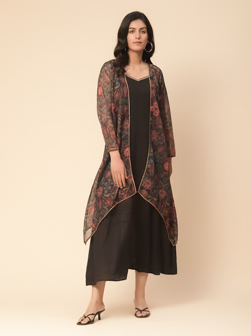 midi dress with shrug (2)