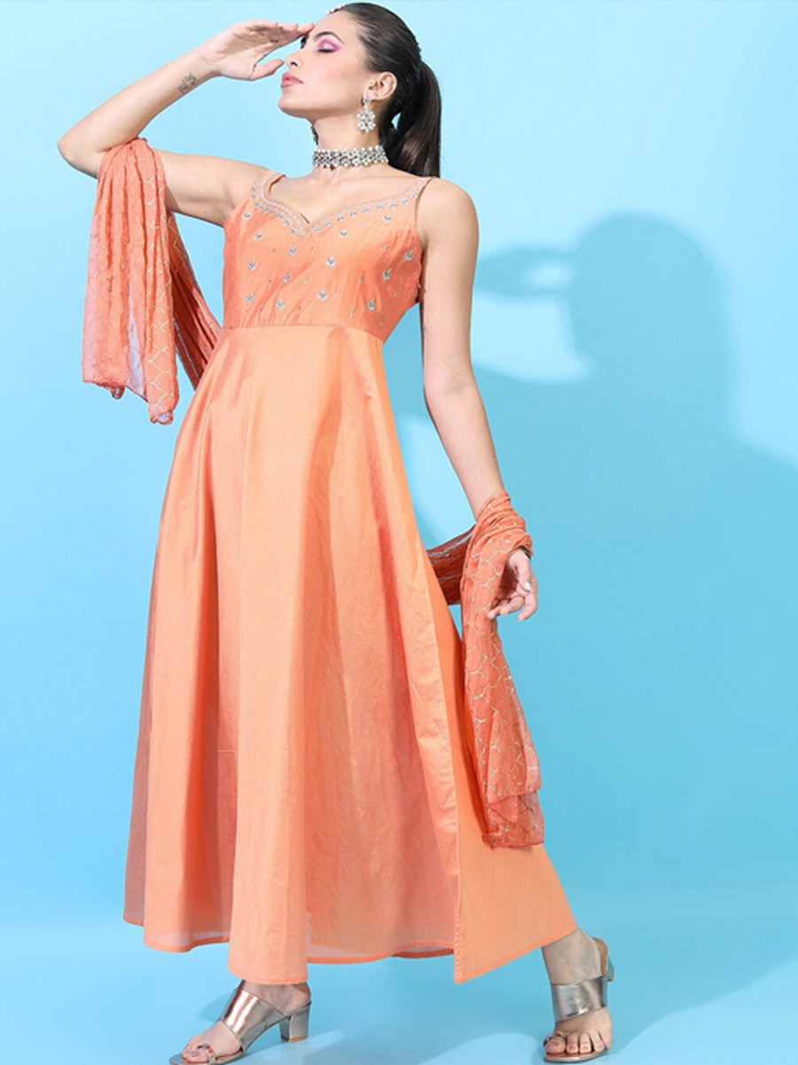 maxi dresses with dupatta (2)