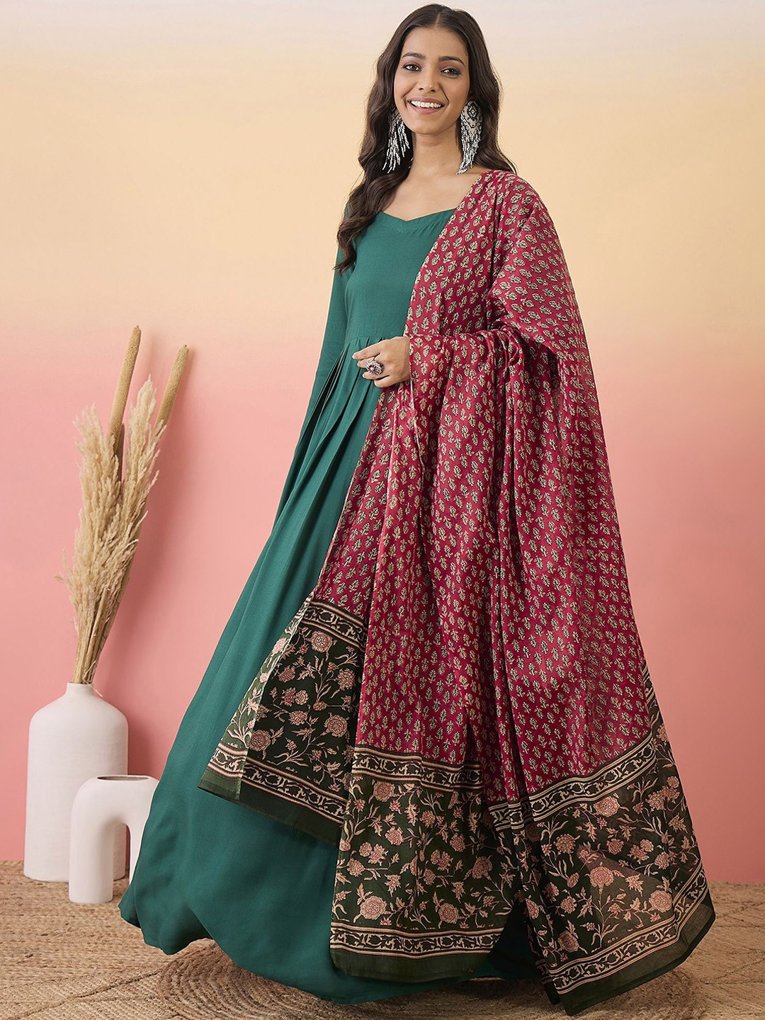 maxi dresses with dupatta (3)