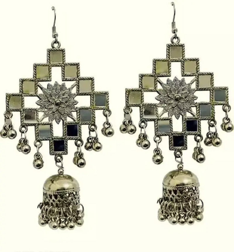 mirror work earrings (2)