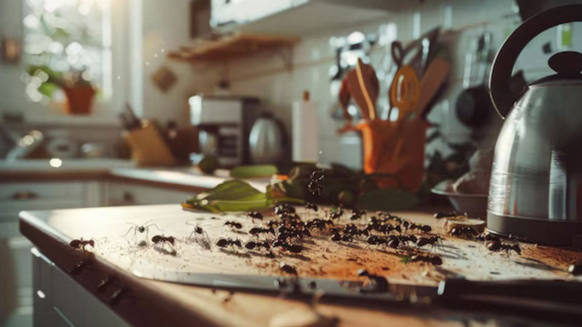 red ants in kitchen