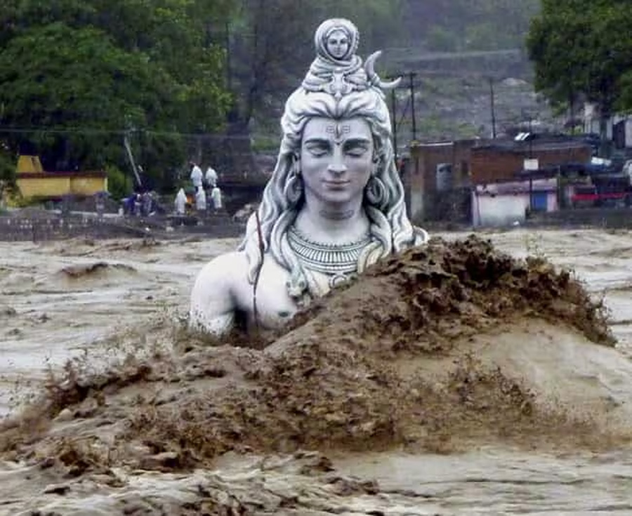 rishikesh temple in flood