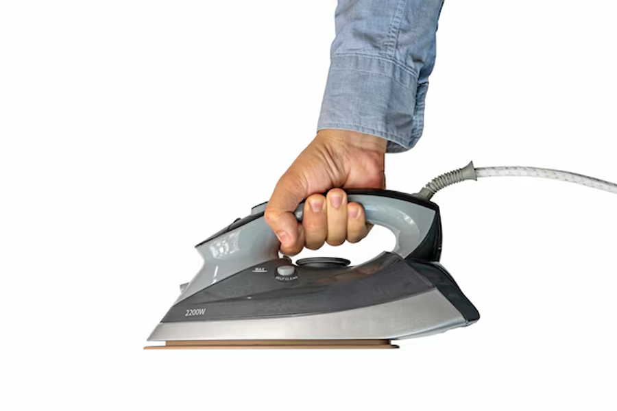 Burned his wife with a hot iron and then