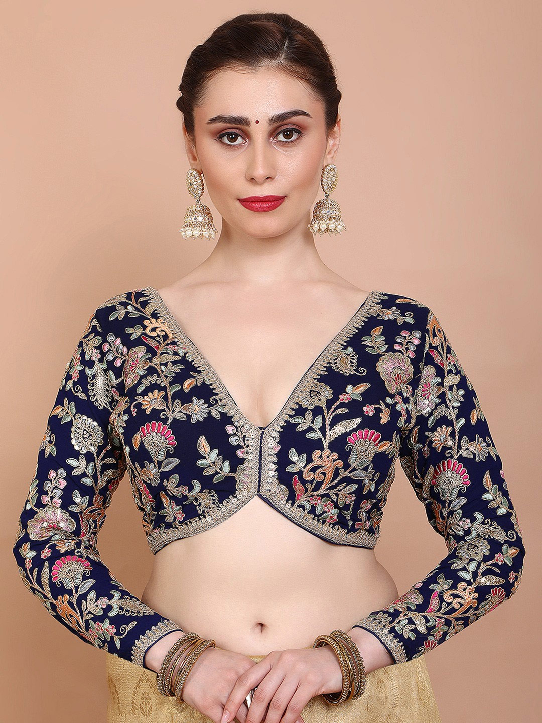 Embrodery work blouse (2)