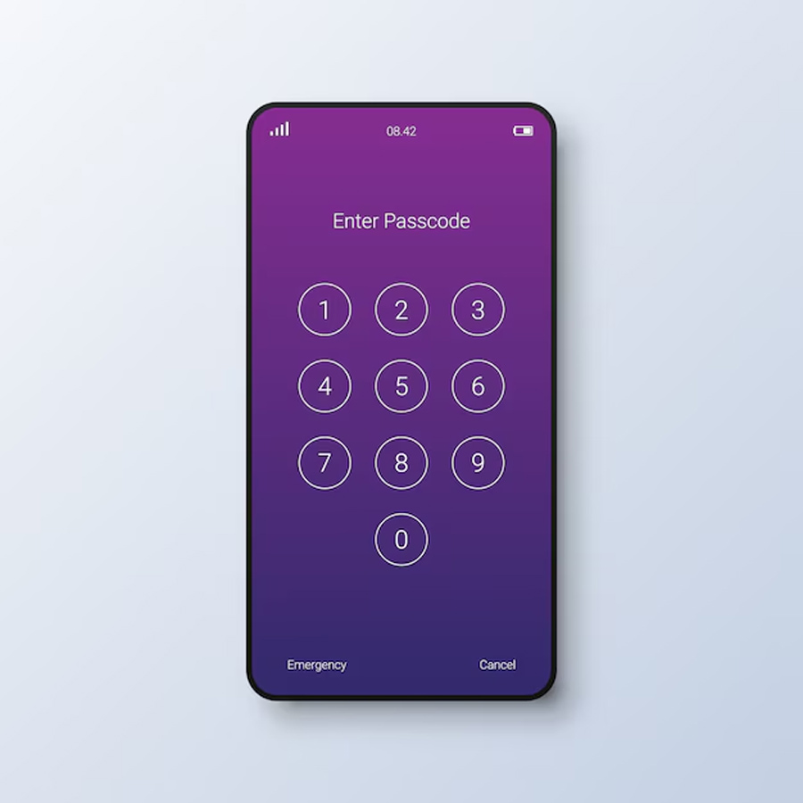 Passwords for phone security