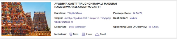 ayodhya to rameshwaram tour package