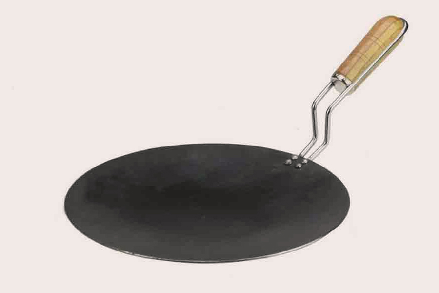 how to clean iron tawa with onion