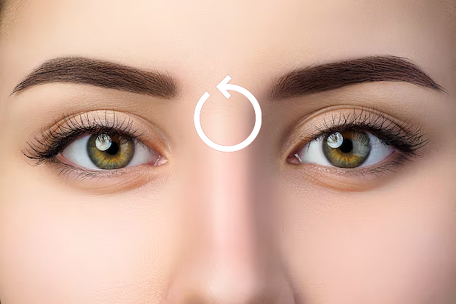 focus on eyebrows for eye health