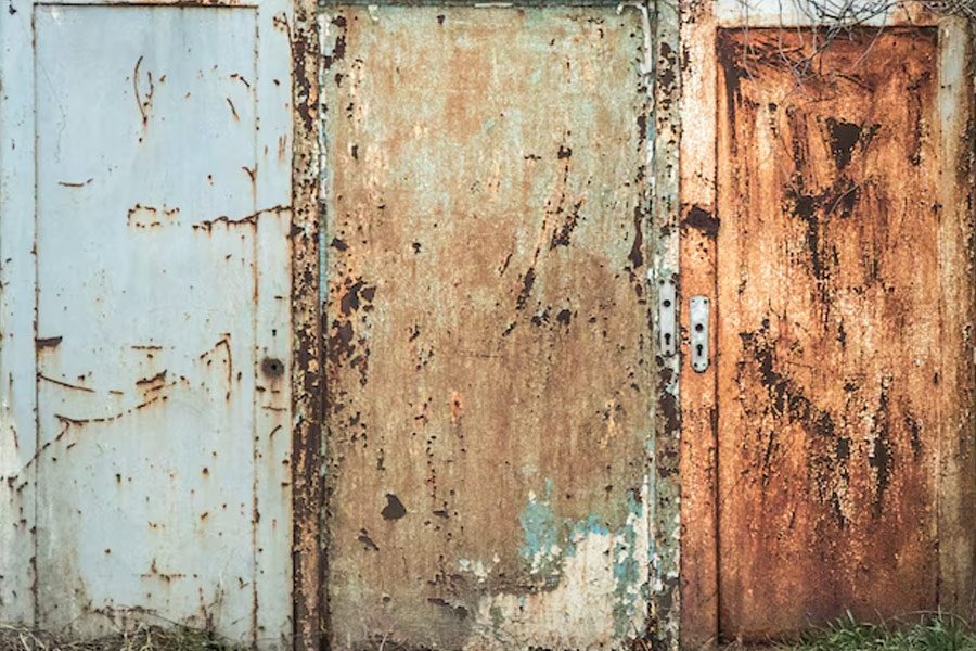 how to protect iron door during barish