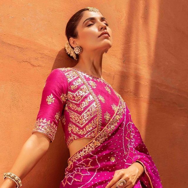 fancy gota patti blouse designs