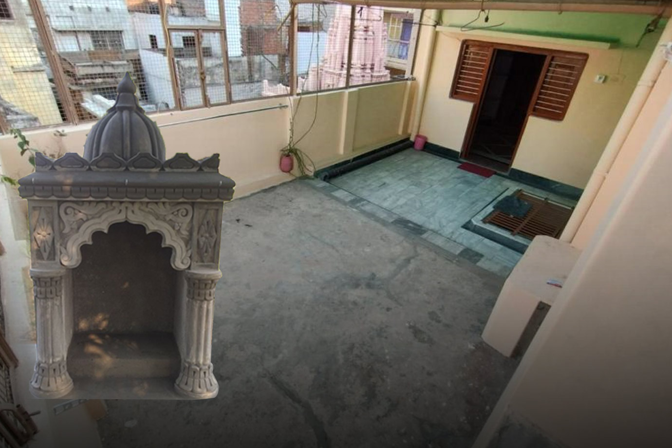 Can we make a pooja room in the terrace