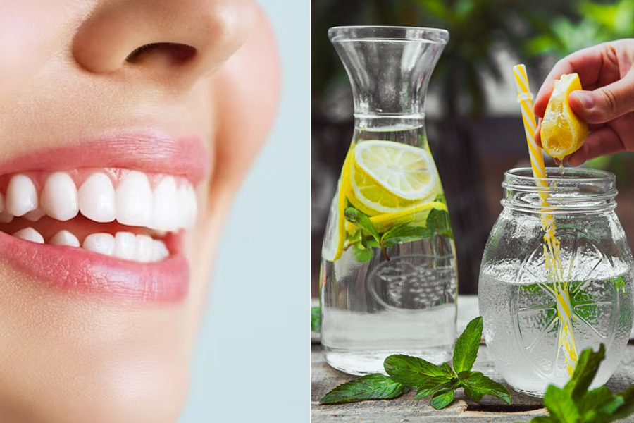lemon water for teeth whitening