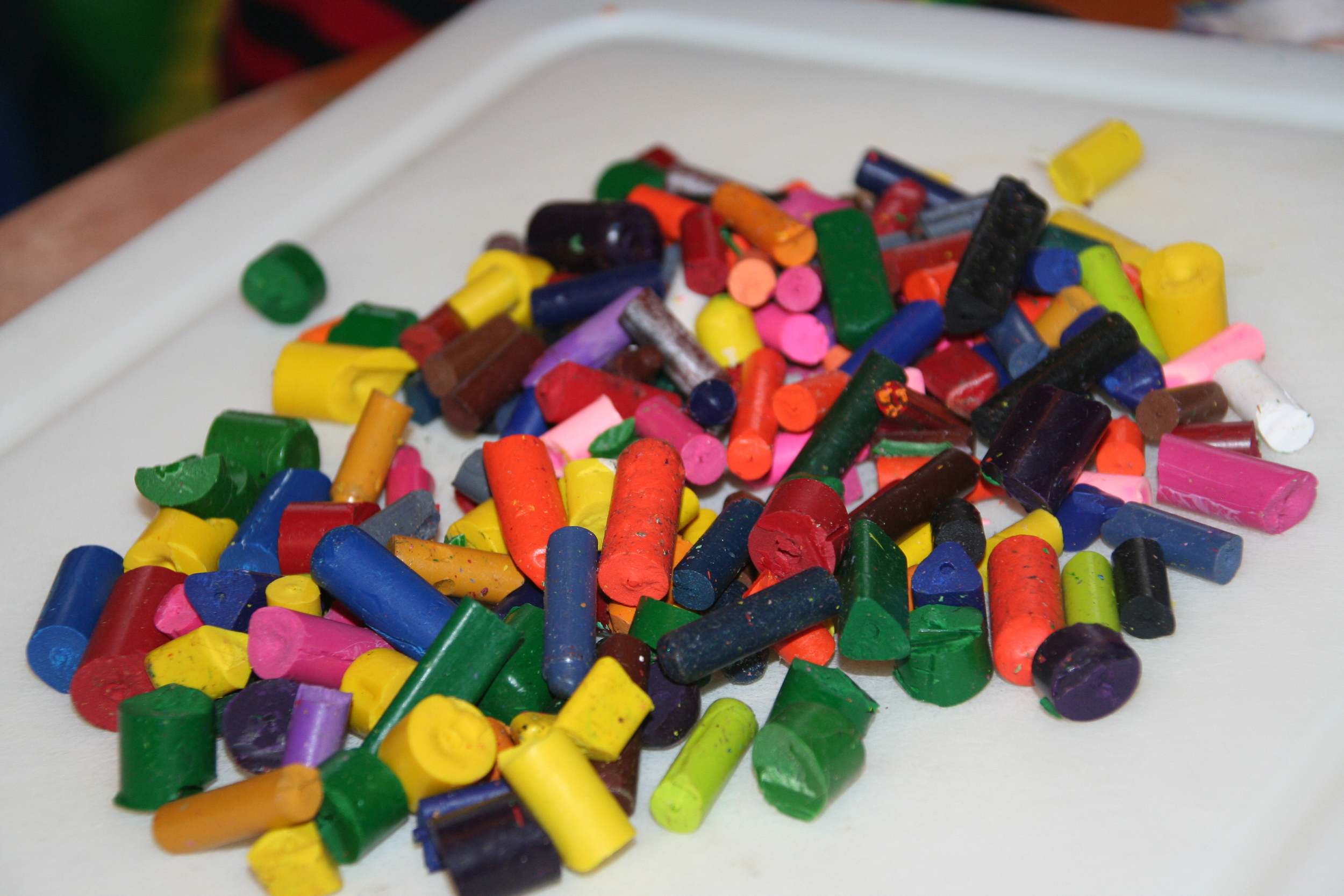 What can we do with wax crayons