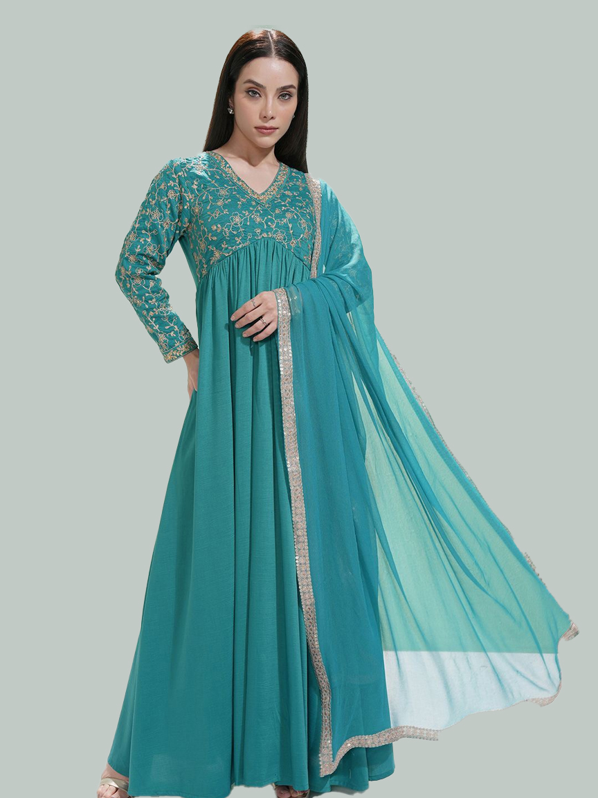 gown with dupatta designs (4)