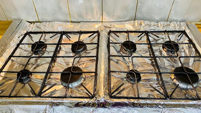 why use aluminum foil around gas stove
