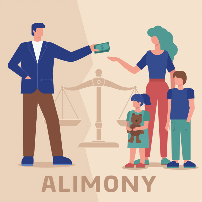 Unemployed husband child support India