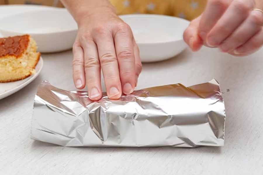 how to heat alluminium foil