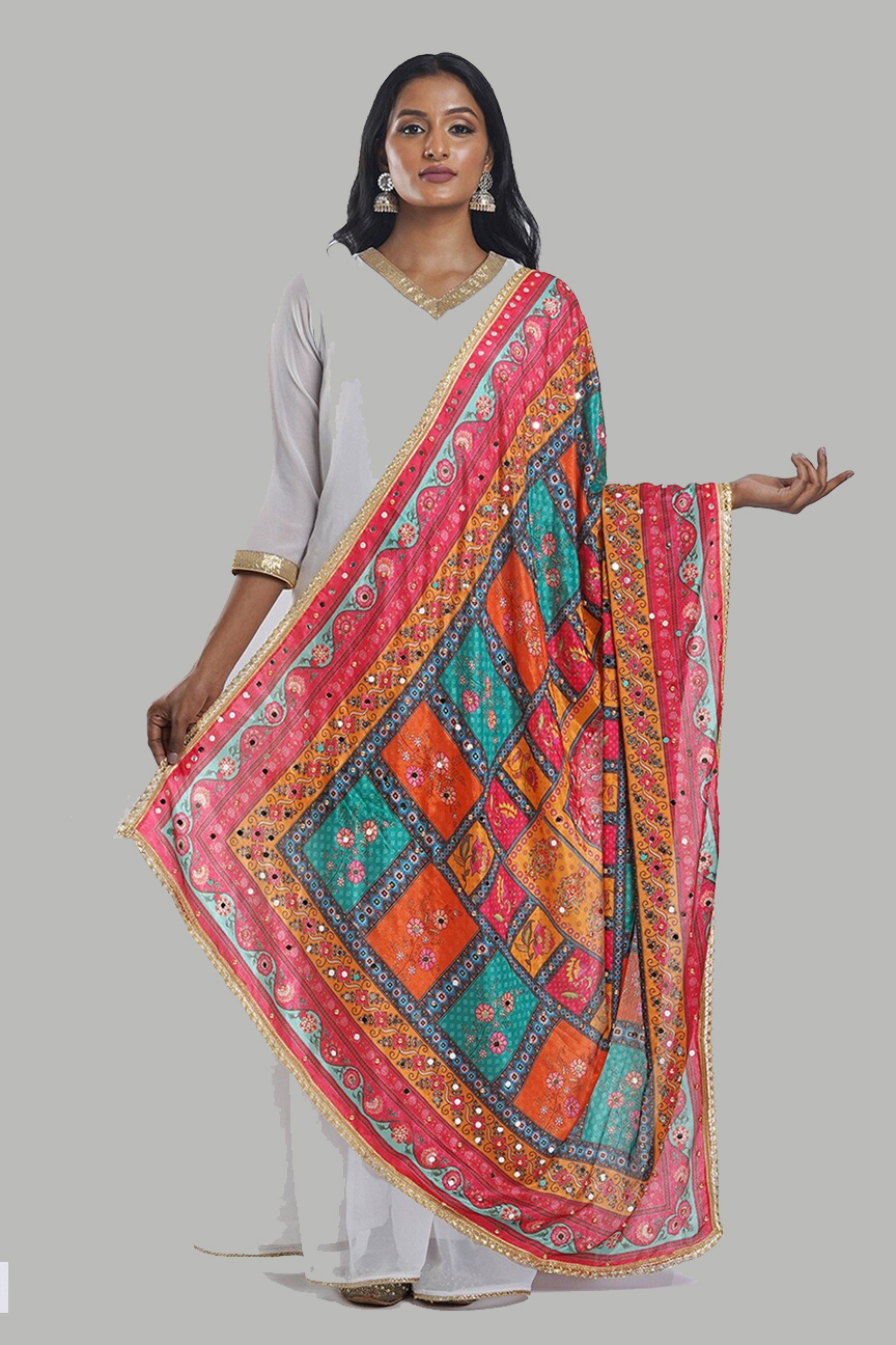 silk dupatta