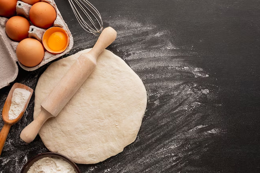 homemade layered paratha