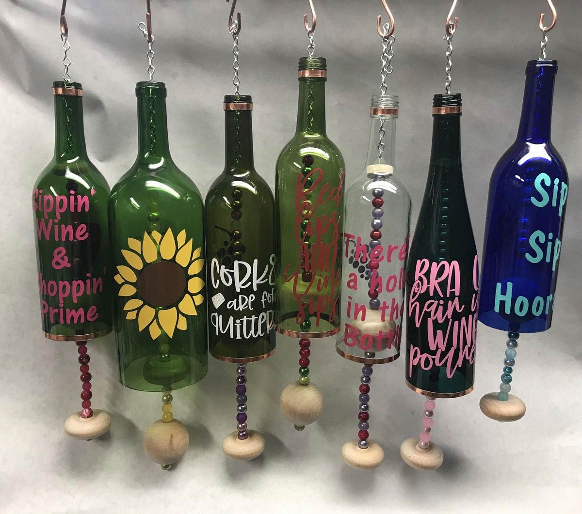 How to make a wind chime from a glass bottle