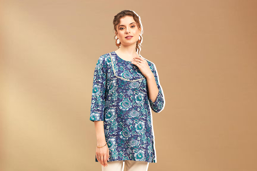 Blue kurti