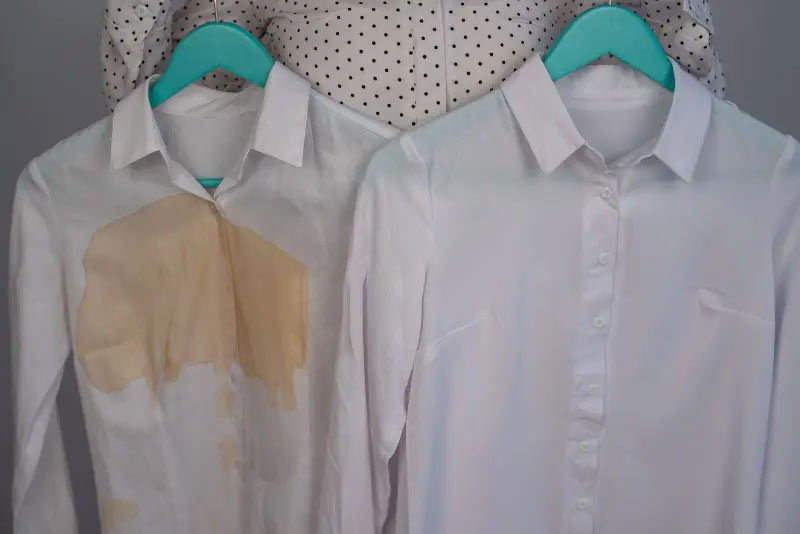 how to clean white clothes yellowing