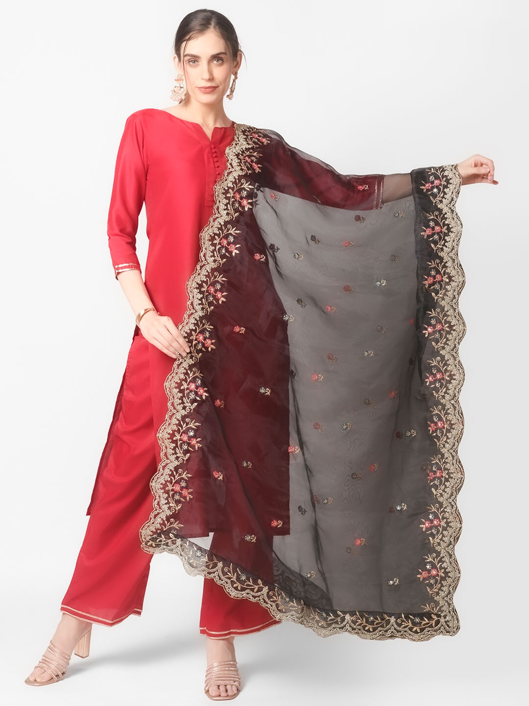 net dupatta