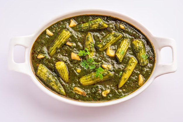 palak corn sabji recipe