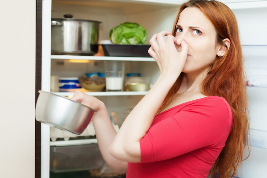 Fridge odor removal with tea