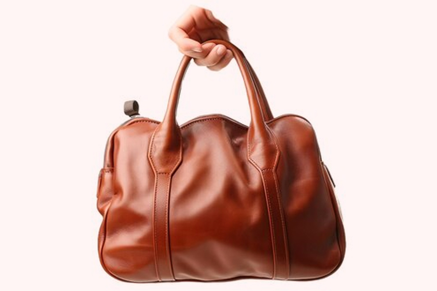 how to clean leather purse