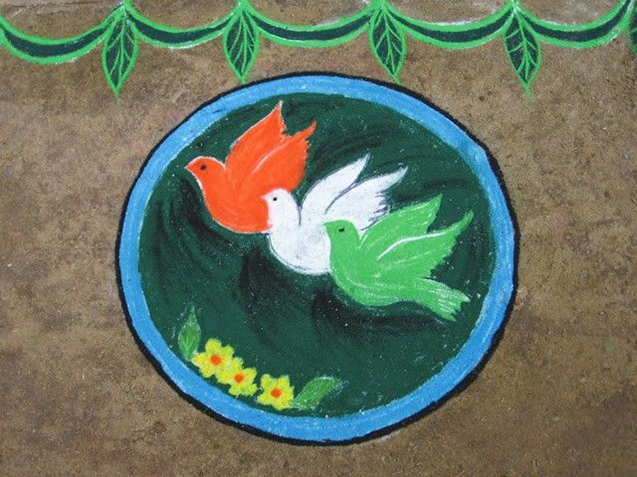 Panchi rangoli