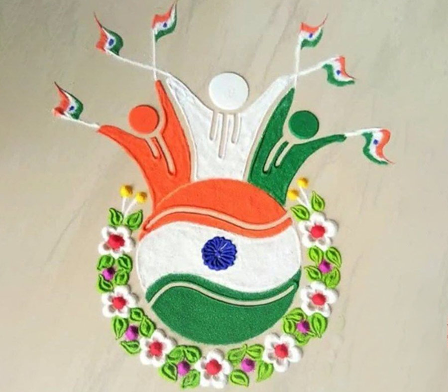 Rangoli independence day