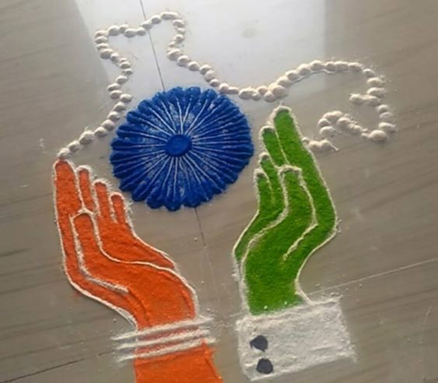 hand rangoli