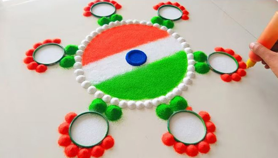 independence day rangoli ideas simple and beautiful designs for 15th august it will take only 30 minutes to make 2