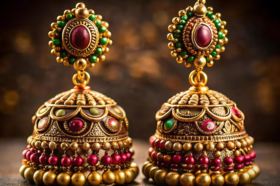 how to use jhumka as hair accessories