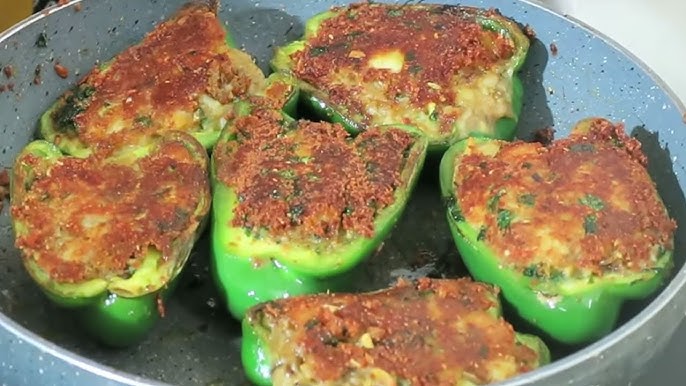 easy fried capsicum vegetables recipes step by step1