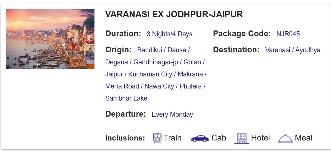 irctc tour package under rs 10000 travel food and sightseeing included 2