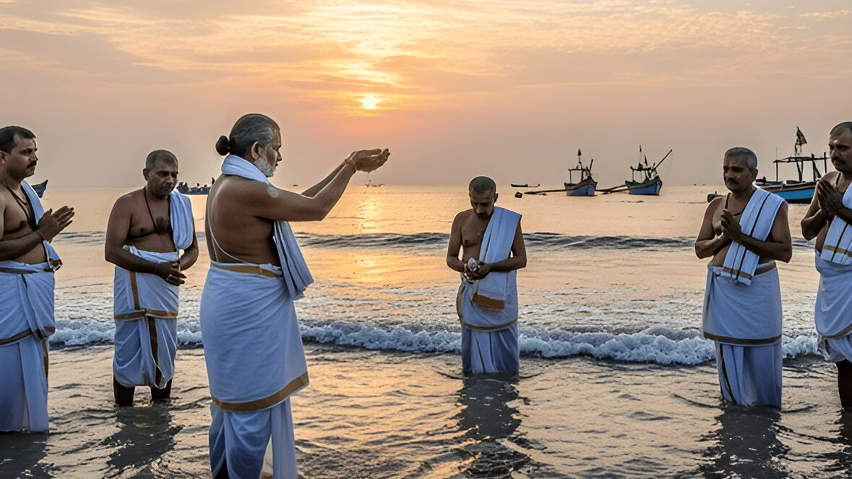 how to offer water to ansestors