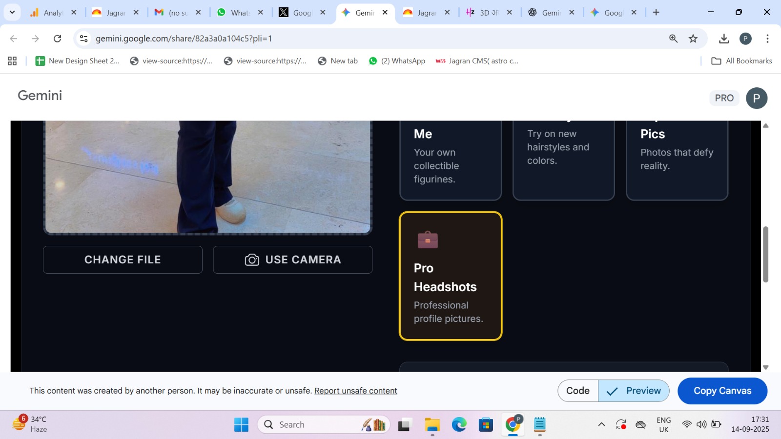 how to make profeesional image