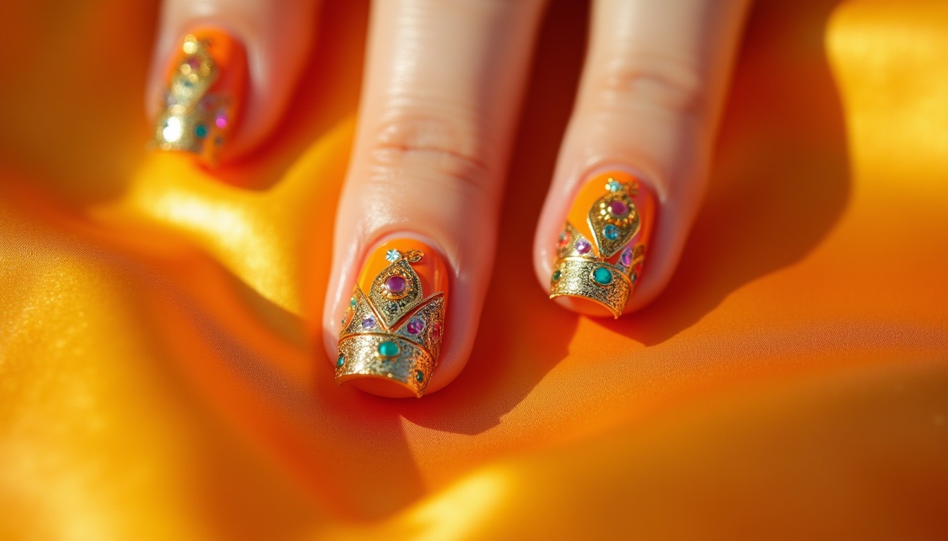 Garba nail art designs