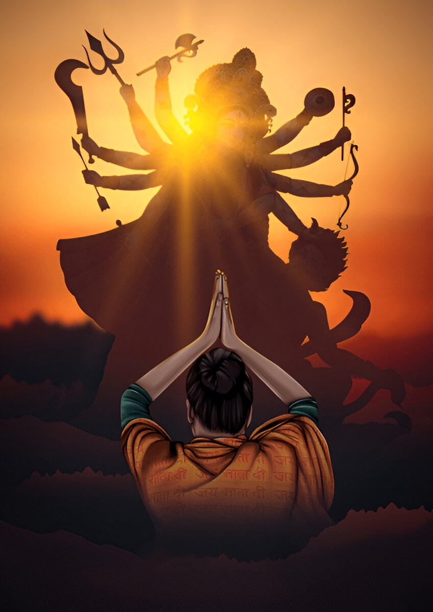 maa durga vahan hathi significance