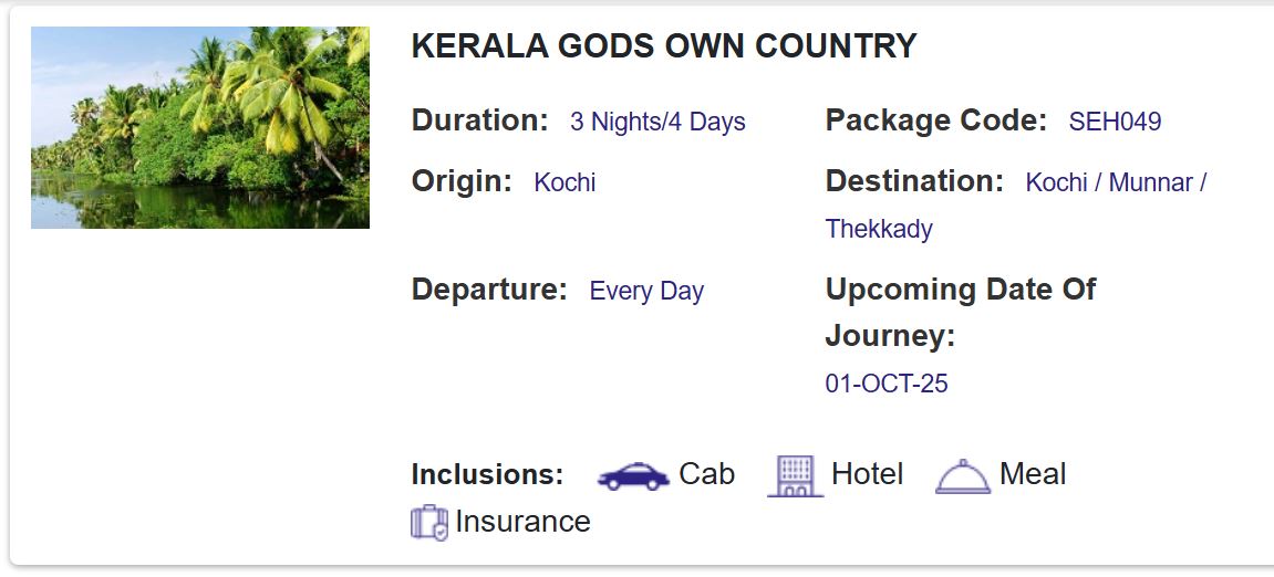 irctc october 2025 tour packages under rs 30000 only know location facility and all details2