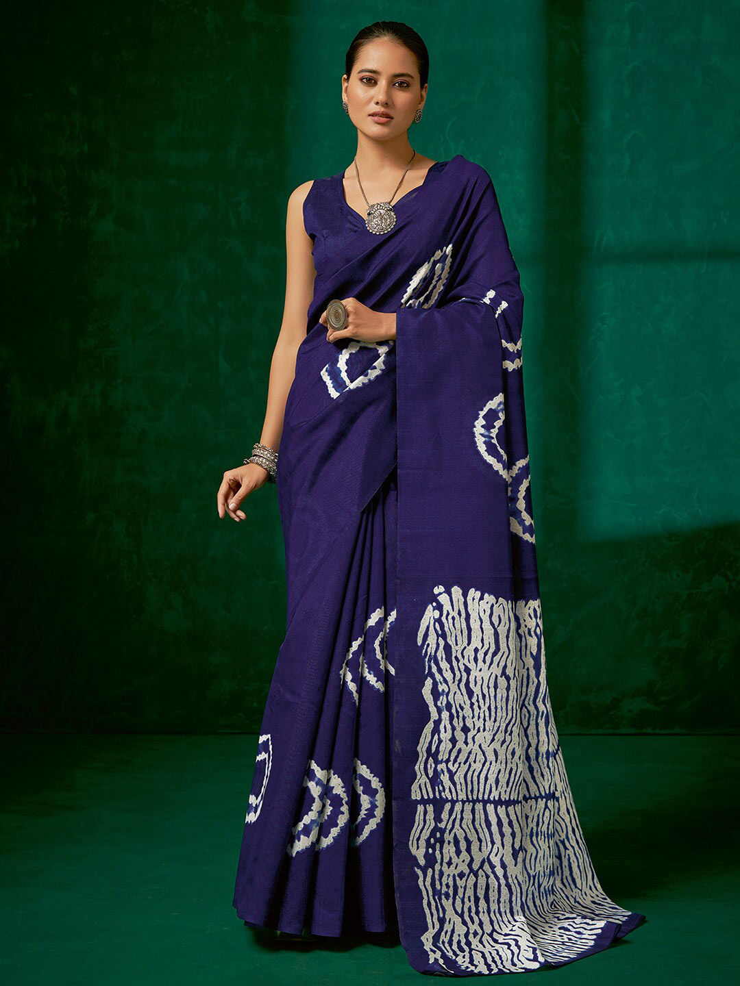 Tye and dye print saree (2)